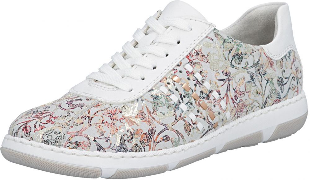 Rieker Nízke tenisky  zlatá / zelená / mandarínková / biela