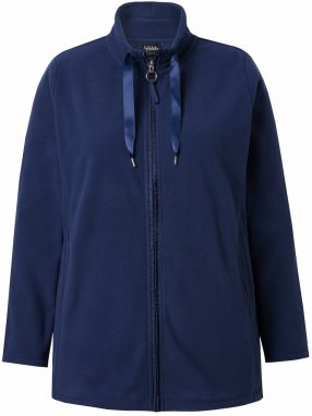 Ulla Popken Flisová bunda  tmavomodrá