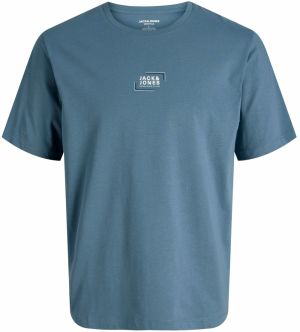 JACK & JONES Tričko  námornícka modrá / biela