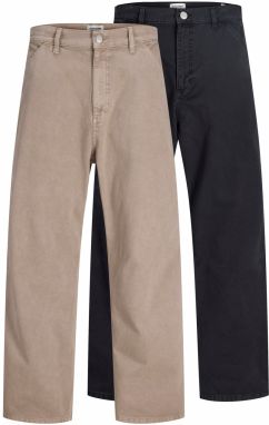 JACK & JONES Nohavice 'JPSTALEX RAYE WORKER'  hnedá / čierna