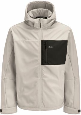 JACK & JONES Prechodná bunda 'JJNORTH'  krémová / čierna