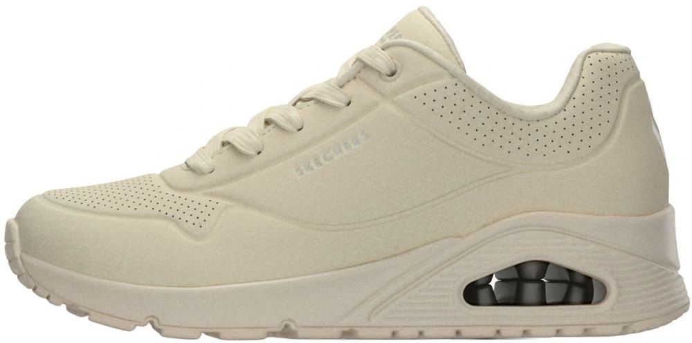 SKECHERS Nízke tenisky 'UNO - SHINY SCALE'  šedobiela