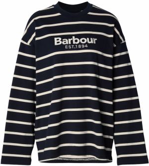 Barbour Tričko 'Maeve'  námornícka modrá / prírodná biela