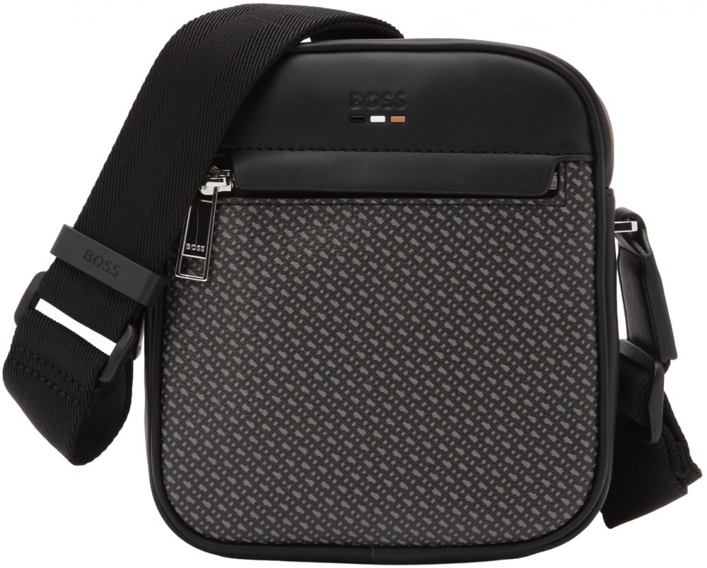 BOSS Taška cez rameno 'Ray'  tmavosivá / čierna