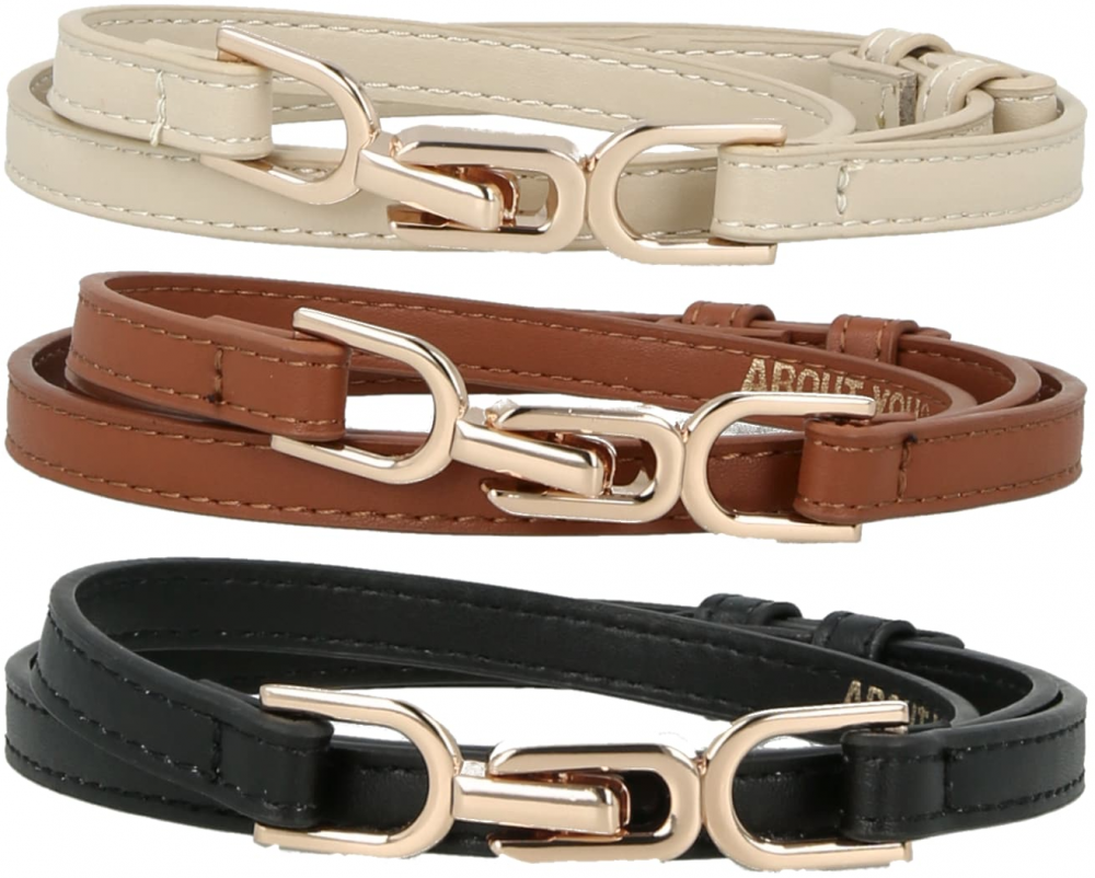 ABOUT YOU Opasky  béžová / koňaková / čierna