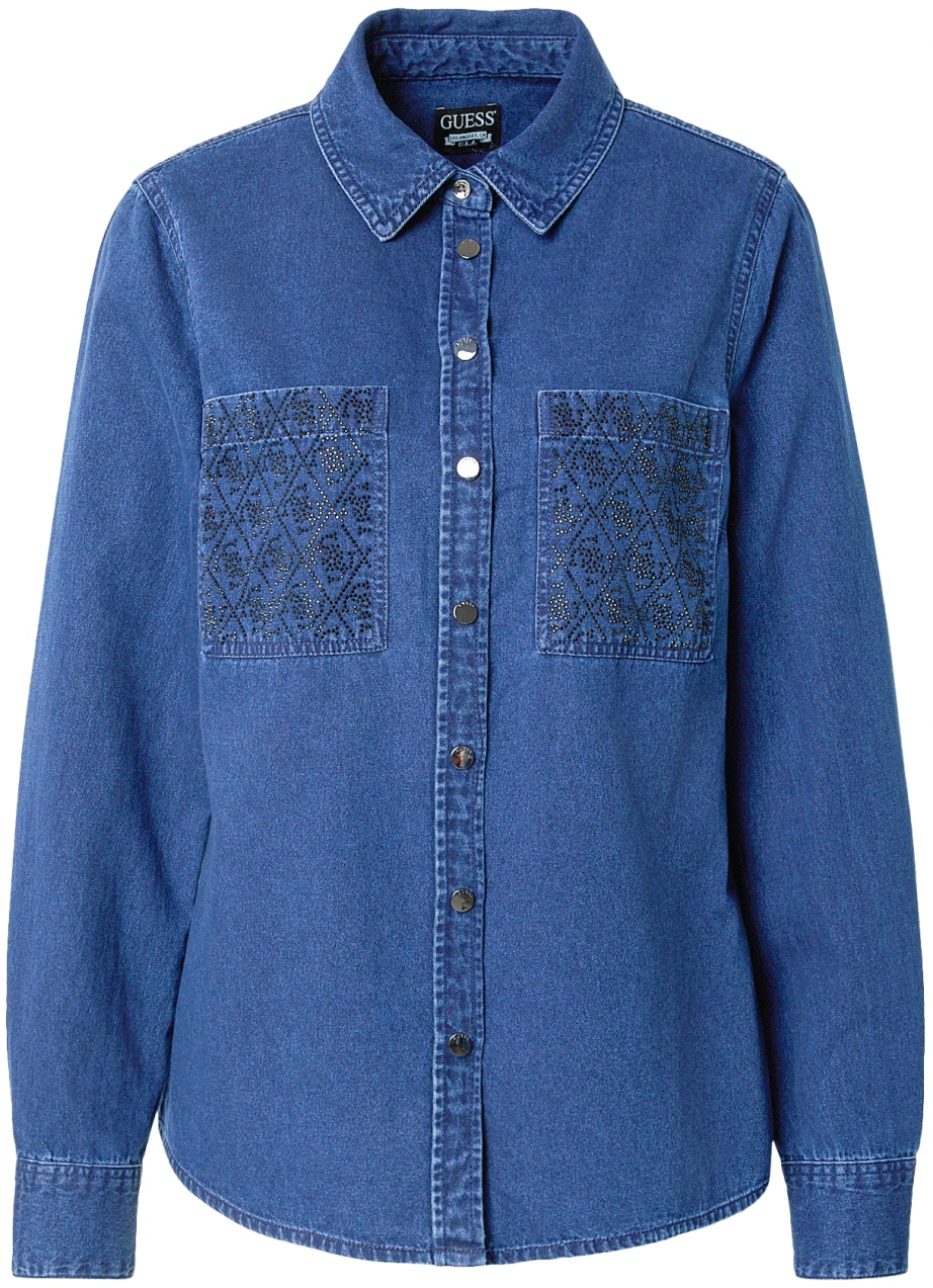 GUESS Blúzka 'MONIQUE'  modrá / čierna