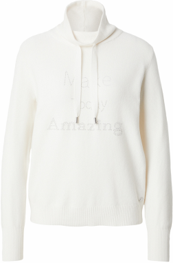 ZABAIONE Sveter 'Ra44na'  strieborná / šedobiela