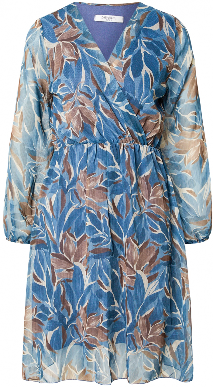 ZABAIONE Šaty 'Ab44rill'  béžová / modrá / hnedá