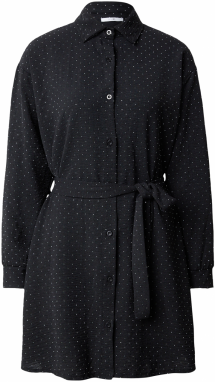 Hailys Košeľové šaty 'Je44ssie'  čierna / biela