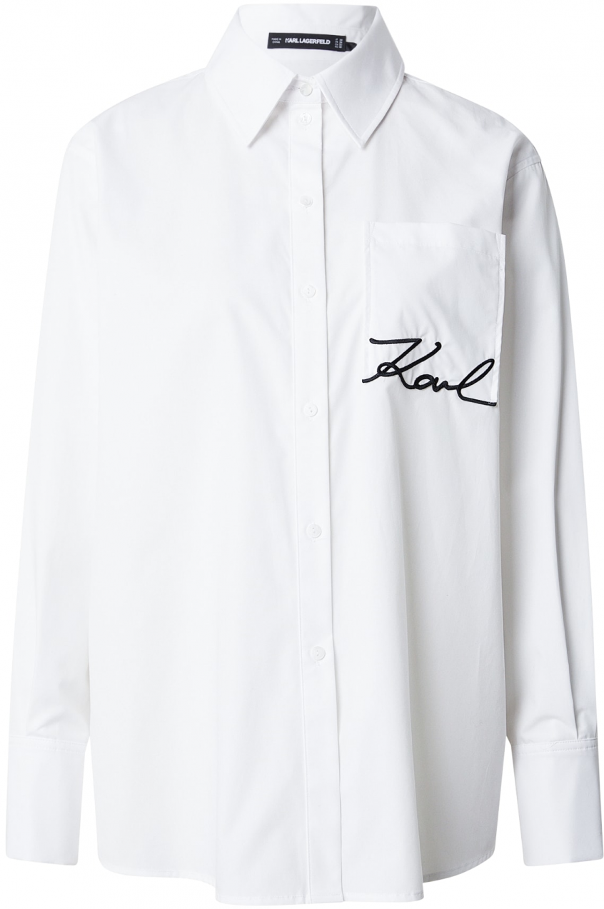 Karl Lagerfeld Blúzka  čierna / biela