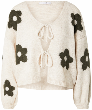 Hailys Kardigán 'Am44elie'  svetlobéžová / tmavozelená