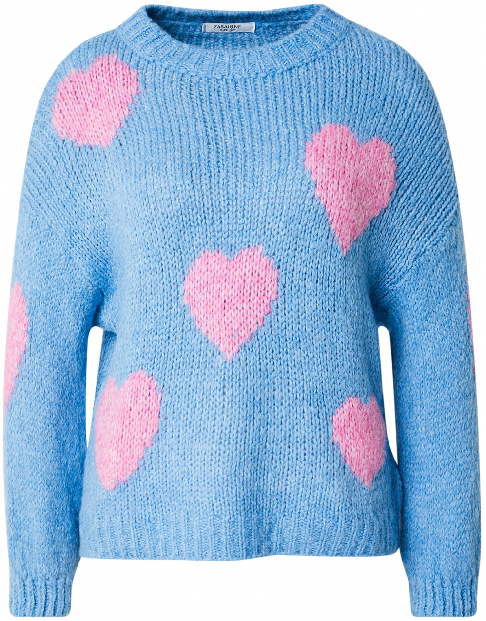 ZABAIONE Sveter 'Bo44nita'  nebesky modrá / ružová