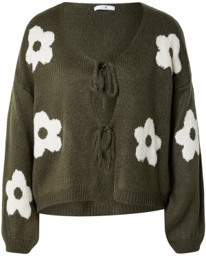 Hailys Kardigán 'Am44elie'  kaki / biela