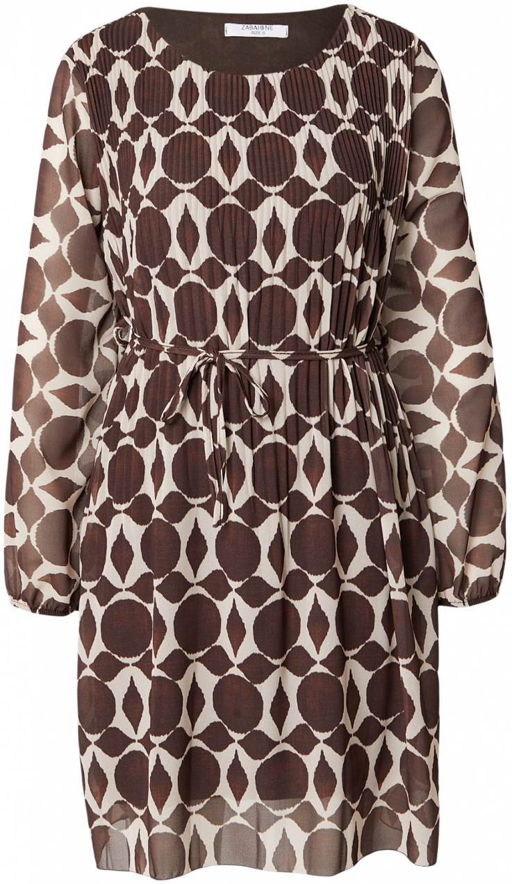 ZABAIONE Šaty 'Sa44raa'  svetlobéžová / hnedá