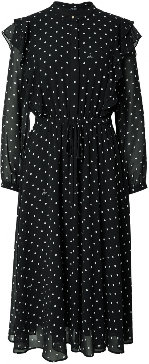 JOOP! Košeľové šaty  čierna / biela