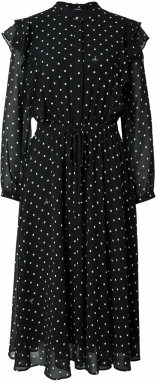 JOOP! Košeľové šaty  čierna / biela