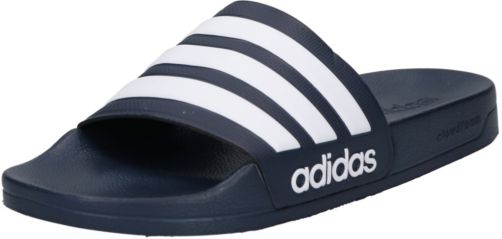 ADIDAS SPORTSWEAR Šľapky 'Adilette'  tmavomodrá / biela