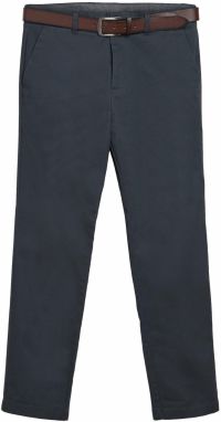 Next Chino nohavice  námornícka modrá / tmavohnedá
