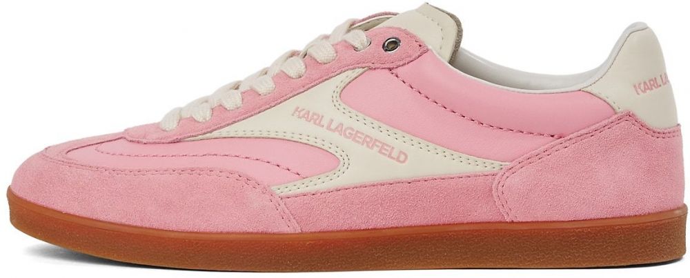 KARL LAGERFELD JEANS Nízke tenisky 'Kandidate'  svetloružová / jasne červená / biela
