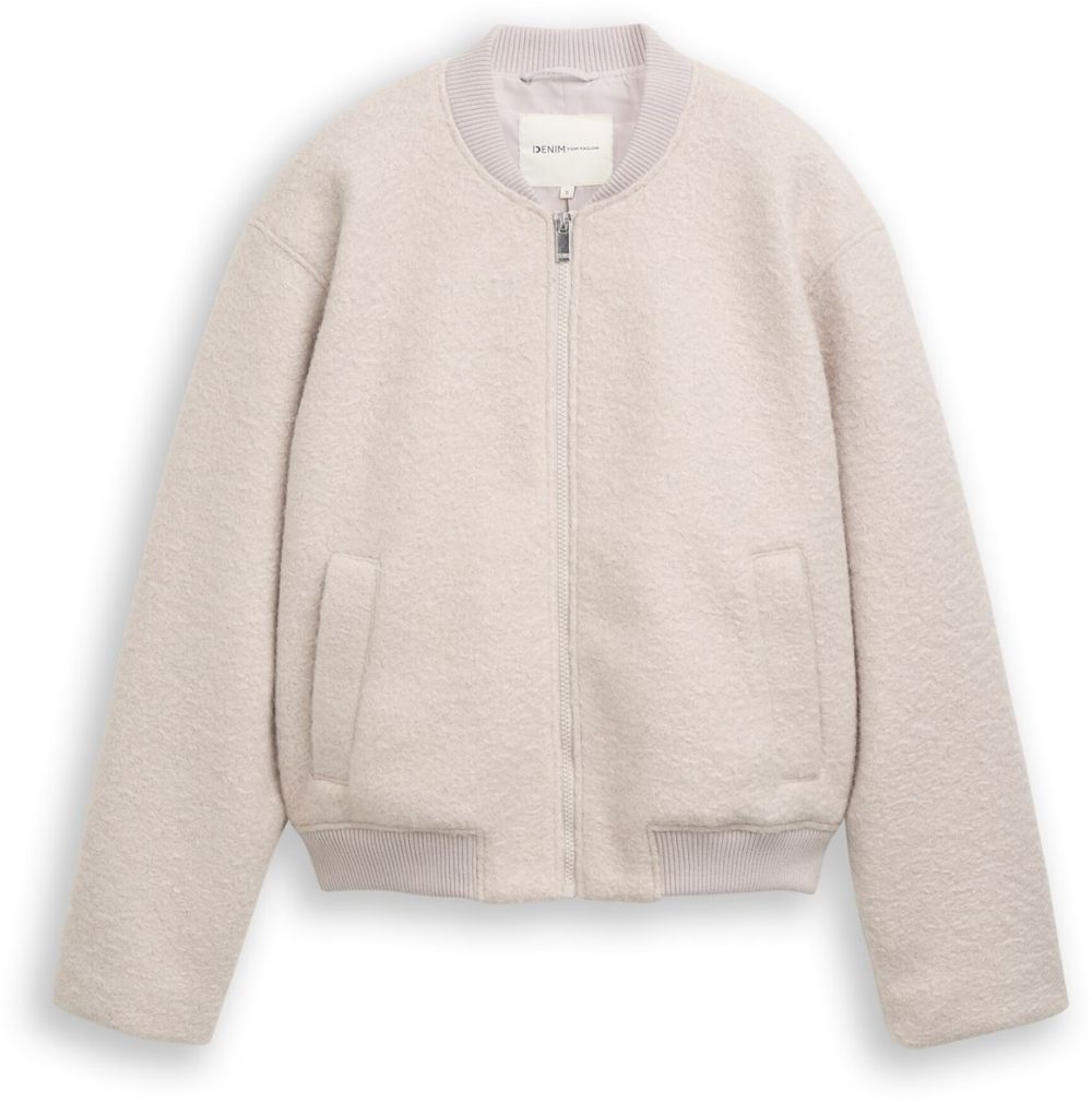 TOM TAILOR DENIM Prechodná bunda  svetlosivá