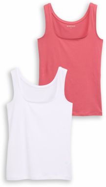 TOM TAILOR Top  purpurová / biela