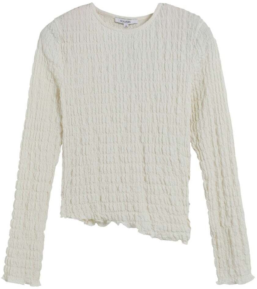 Scalpers Tričko  šedobiela