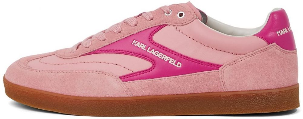 KARL LAGERFELD JEANS Nízke tenisky 'Kandidate'  ružová / svetloružová / biela