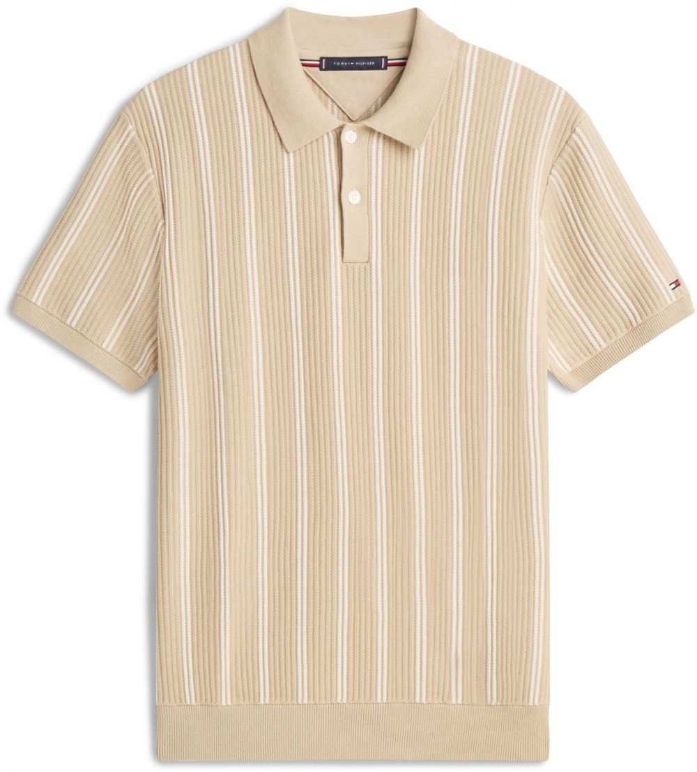 TOMMY HILFIGER Sveter  béžová / biela