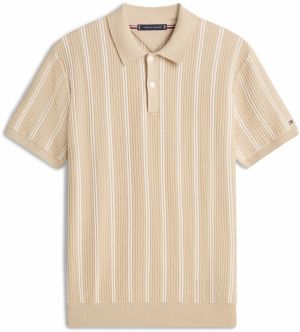 TOMMY HILFIGER Sveter  béžová / biela