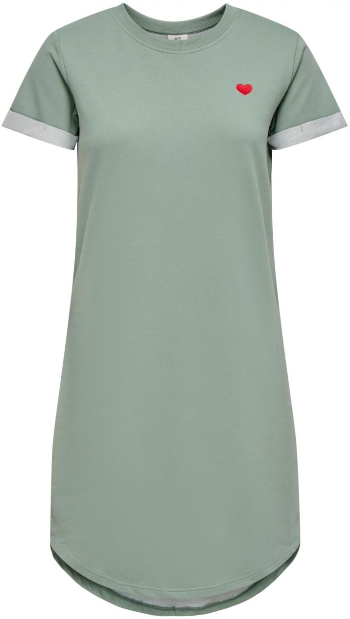 JDY Šaty 'JDYIVY'  svetlozelená / červená