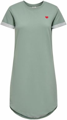 JDY Šaty 'JDYIVY'  svetlozelená / červená