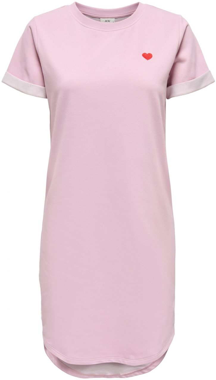 JDY Šaty 'JDYIVY'  ružová / tmavočervená