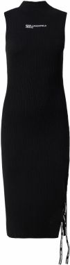 KARL LAGERFELD JEANS Pletené šaty  čierna