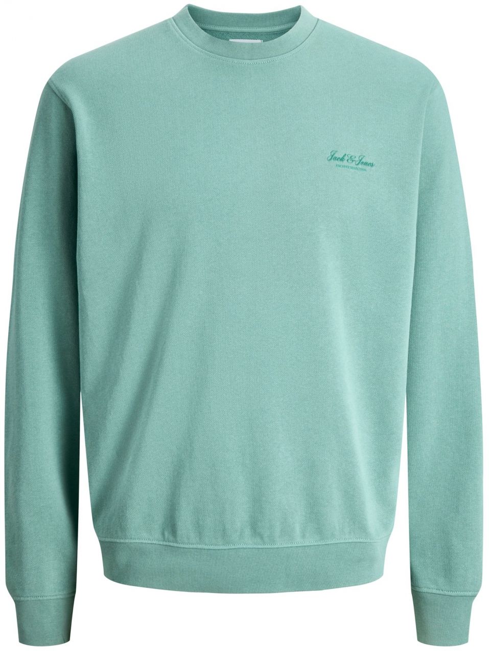 JACK & JONES Mikina 'JJEARCHIVE'  smaragdová / mätová