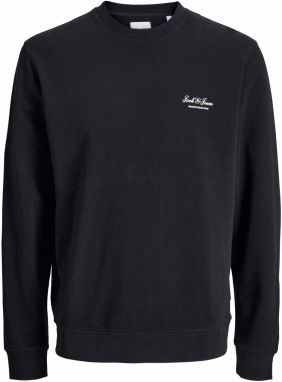 JACK & JONES Mikina 'JJEARCHIVE'  čierna / biela