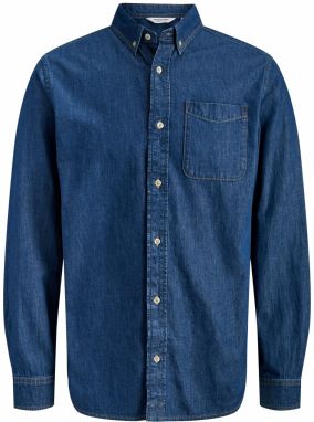 JACK & JONES Košeľa 'JJEBROOK'  modrá denim