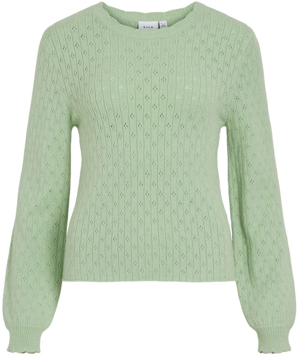 VILA Sveter 'VIPOILA'  svetlozelená