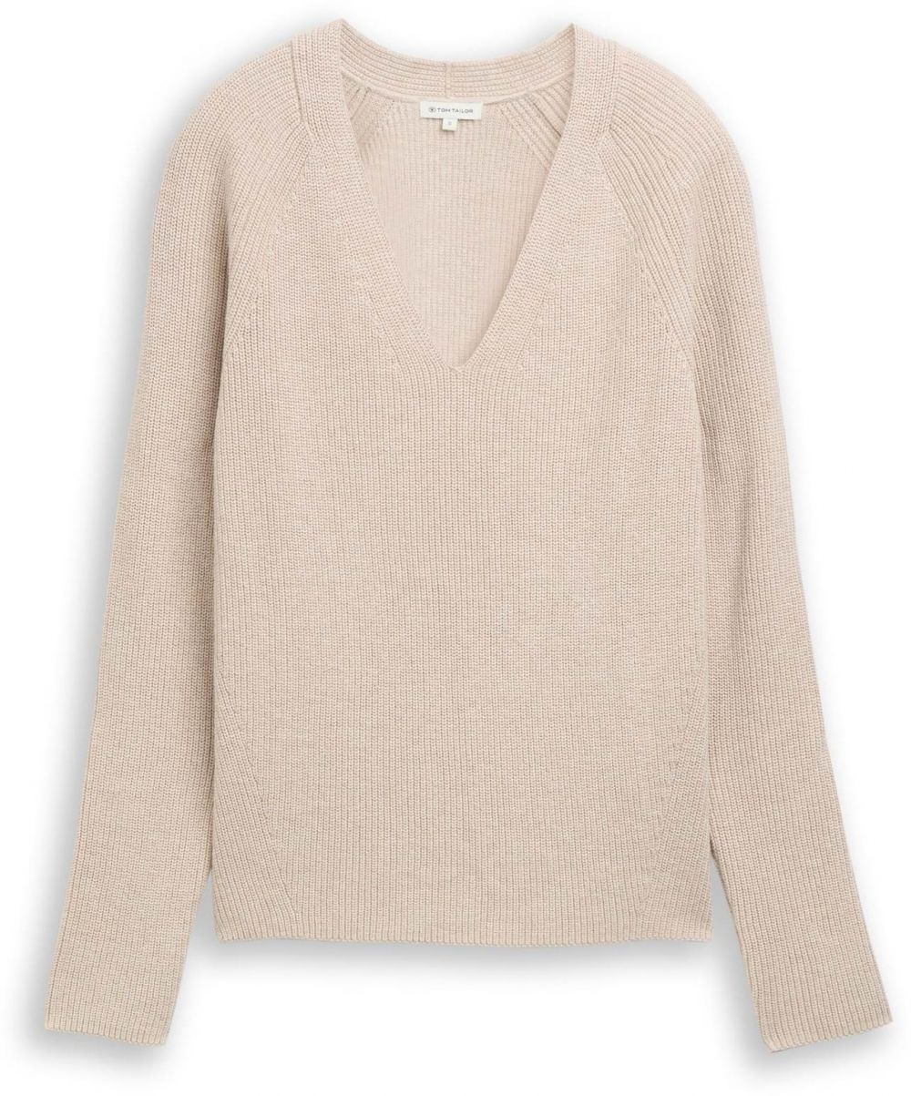 TOM TAILOR Sveter  béžová