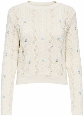 ONLY Sveter 'ONLRITA'  krémová / svetlomodrá / zelená