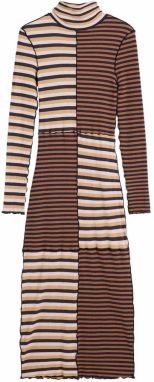 Desigual Šaty  béžová / svetlobéžová / hnedá / čierna