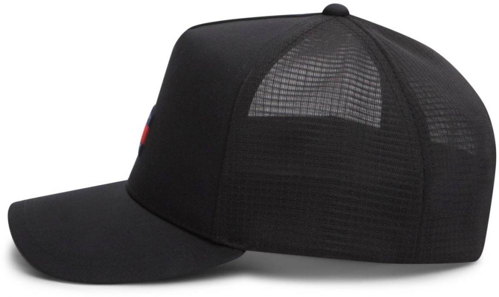 Tommy Jeans Čiapka 'HERITAGE'  krvavo červená / čierna / biela