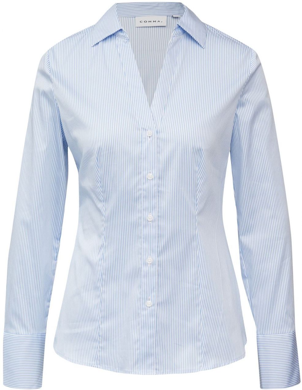 COMMA Blúzka  svetlomodrá / biela