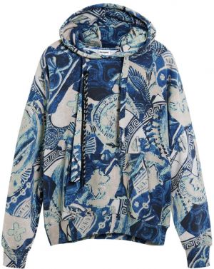 Desigual Mikina  krémová / modrá / nebesky modrá / tmavomodrá