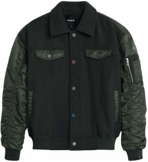 Desigual Prechodná bunda  kaki / tmavozelená