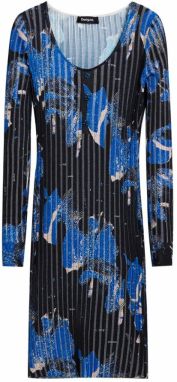 Desigual Šaty  modrá / čierna