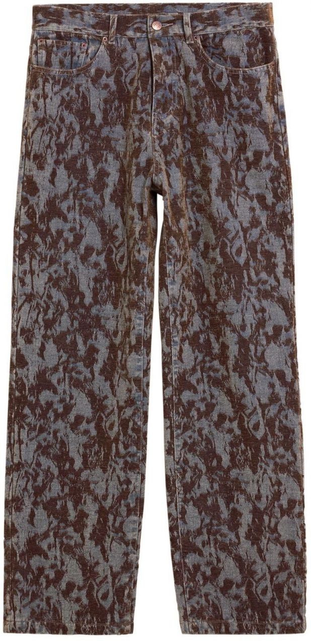 Desigual Džínsy  modrá melírovaná / hnedá