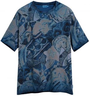 Desigual Tričko  námornícka modrá / dymovo modrá / opálová