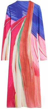 Desigual Šaty  kráľovská modrá / petrolejová / mandarínková / tmavoružová