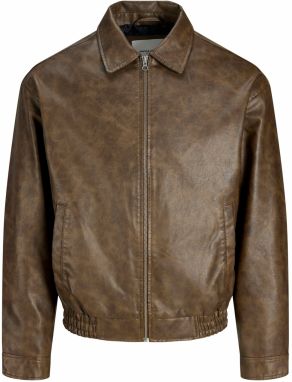 JACK & JONES Prechodná bunda 'JJLEON'  čokoládová