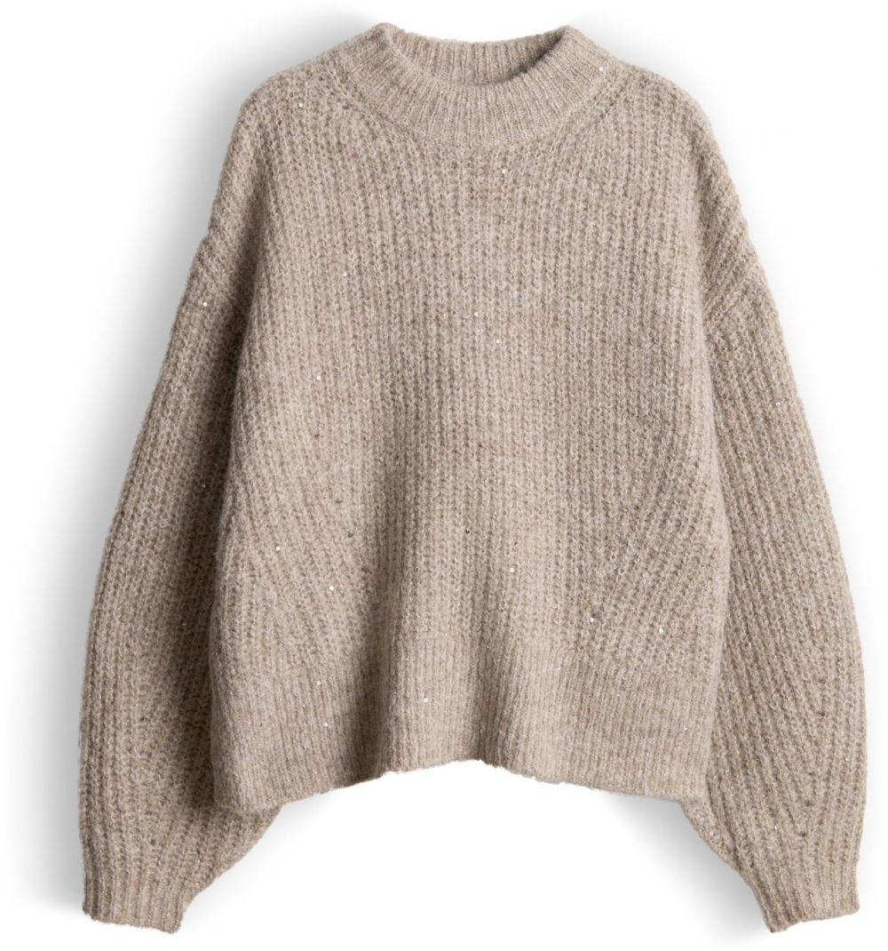 OPUS Sveter 'Paliet'  tmavošedá